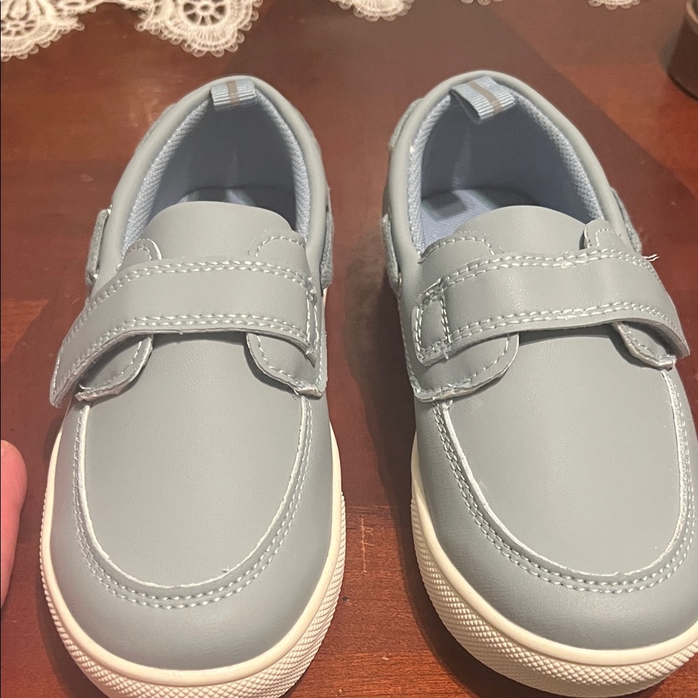 Kids Baby Blue Loafers NWOT
